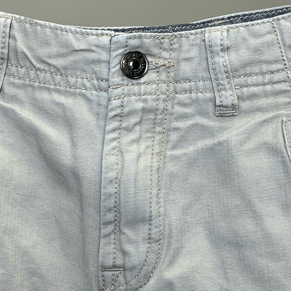 7 For All Mankind Washed Cotton Cargo Shorts Khaki Boys 12 - Picture 6 of 7